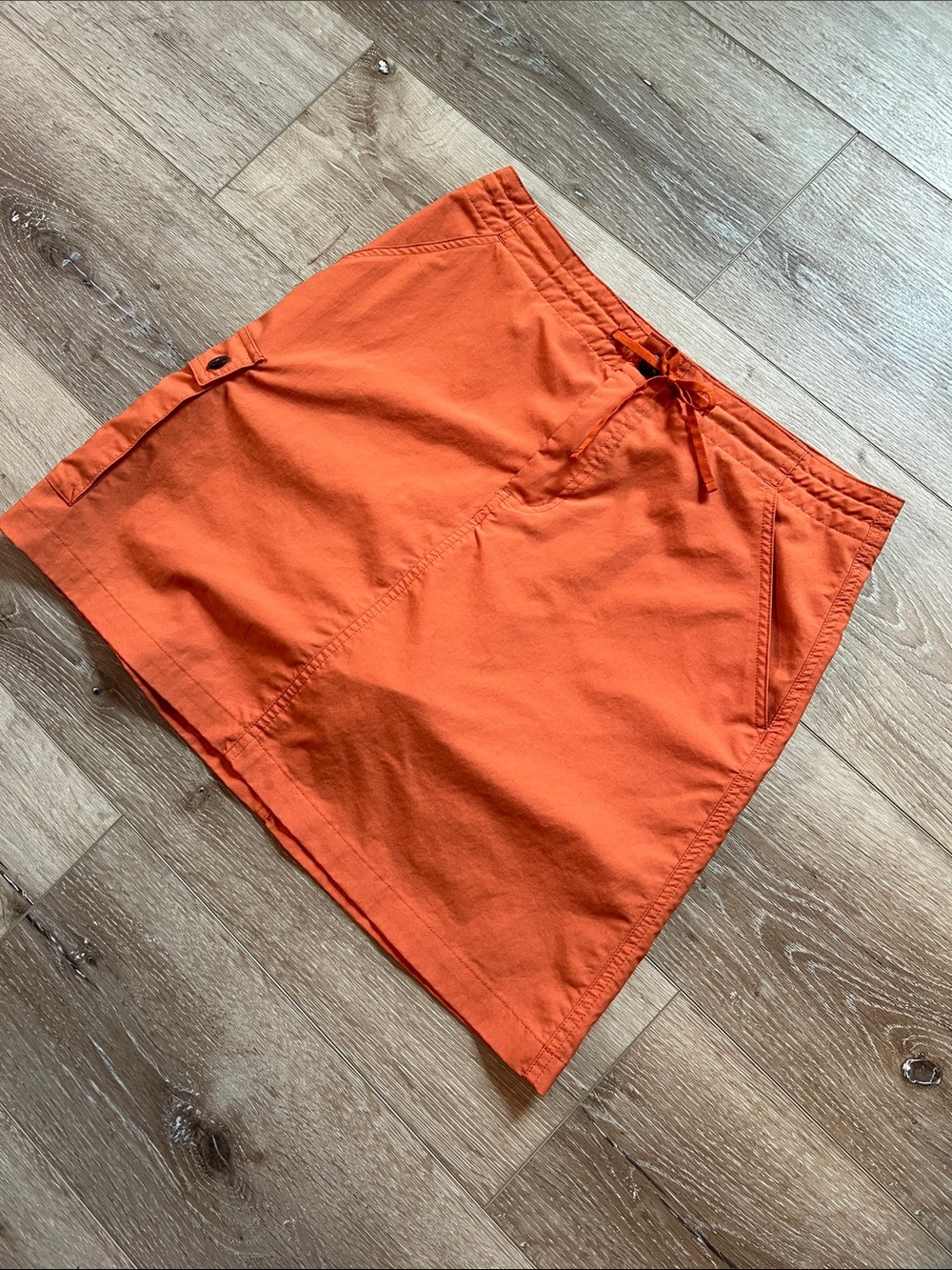 Patagonia ~ Orange Drawstring Mini Skirt/Skort for Outdoors or Active